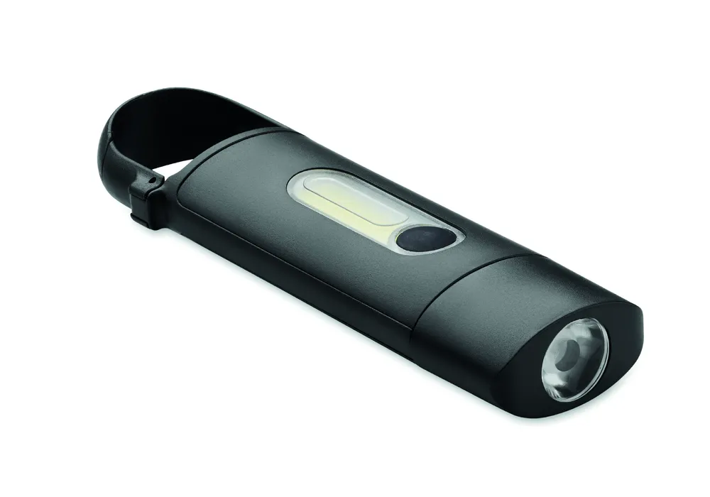 Bluz · Zakformaat Cob zaklamp – Zwart