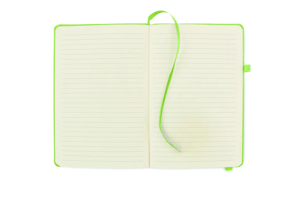 Arpu · Gerecycled PU A5 notitieboek – Limoen