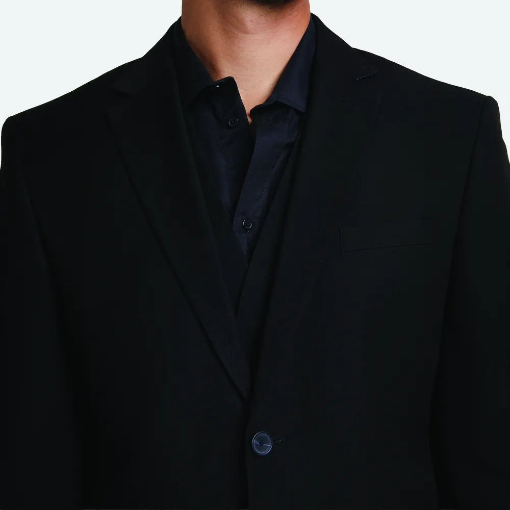 Marius Men Suit Jacket – Diep zwart