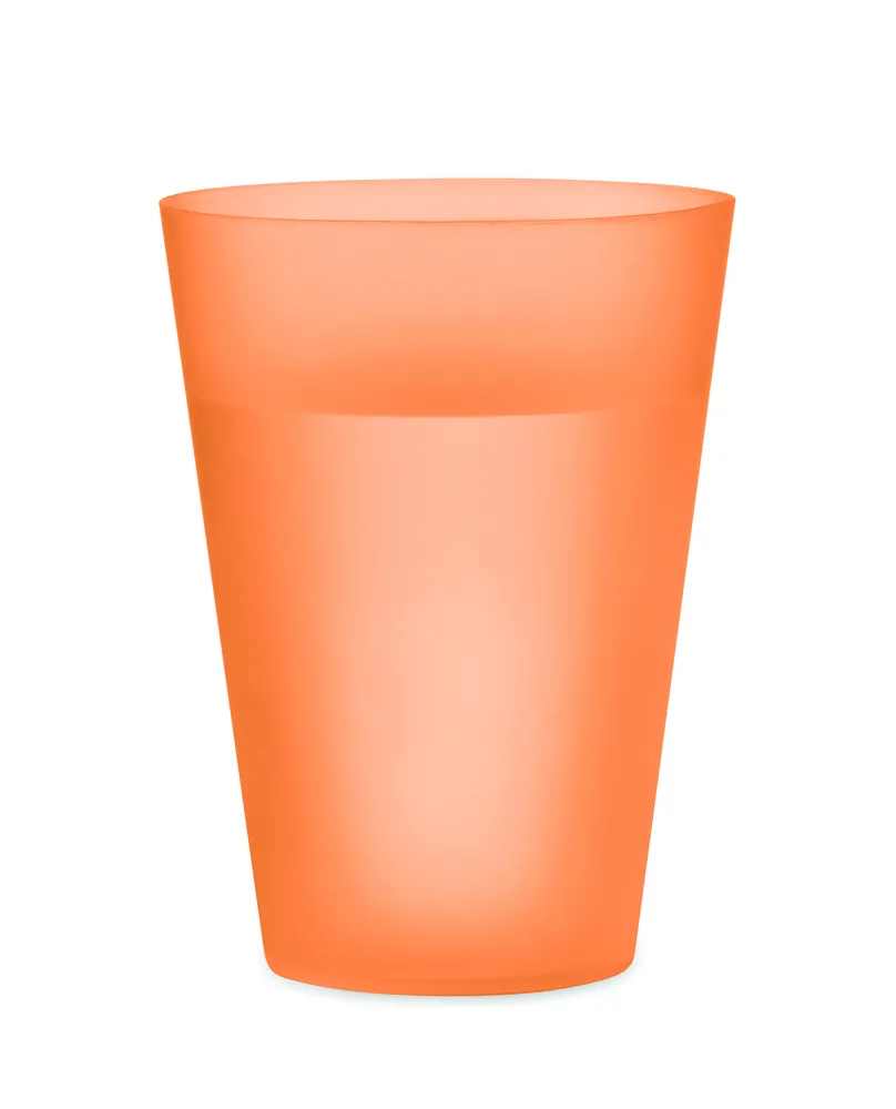Festa · Herbruikbare event beker 300ml – Transparant oranje