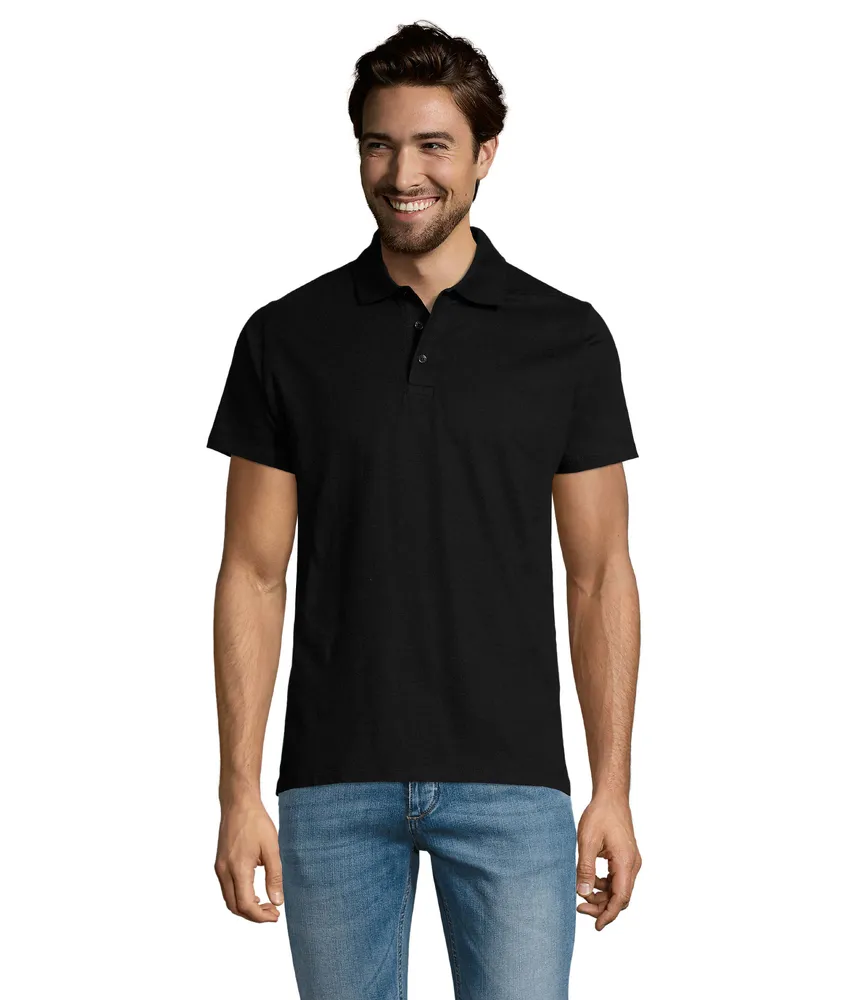 Prescott Men Polo Shirt 170 – Diep zwart