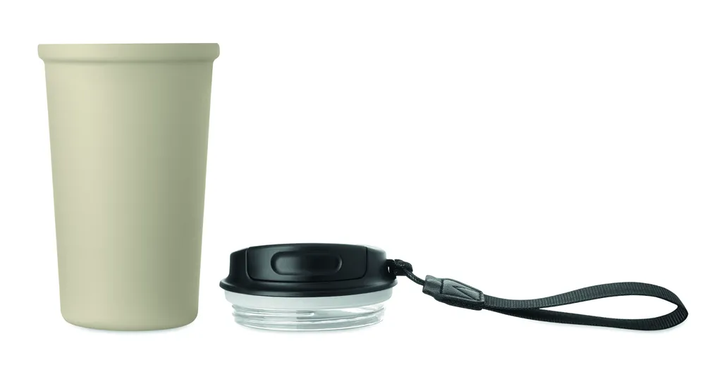 Nakano · Gerecycled stalen beker 400ml – Beige