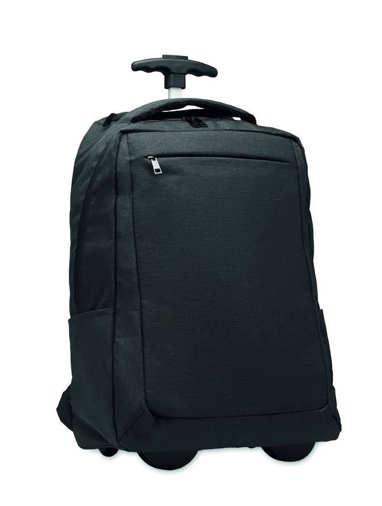 Dalvik · 600D RPET rugzak trolley 15" – Zwart
