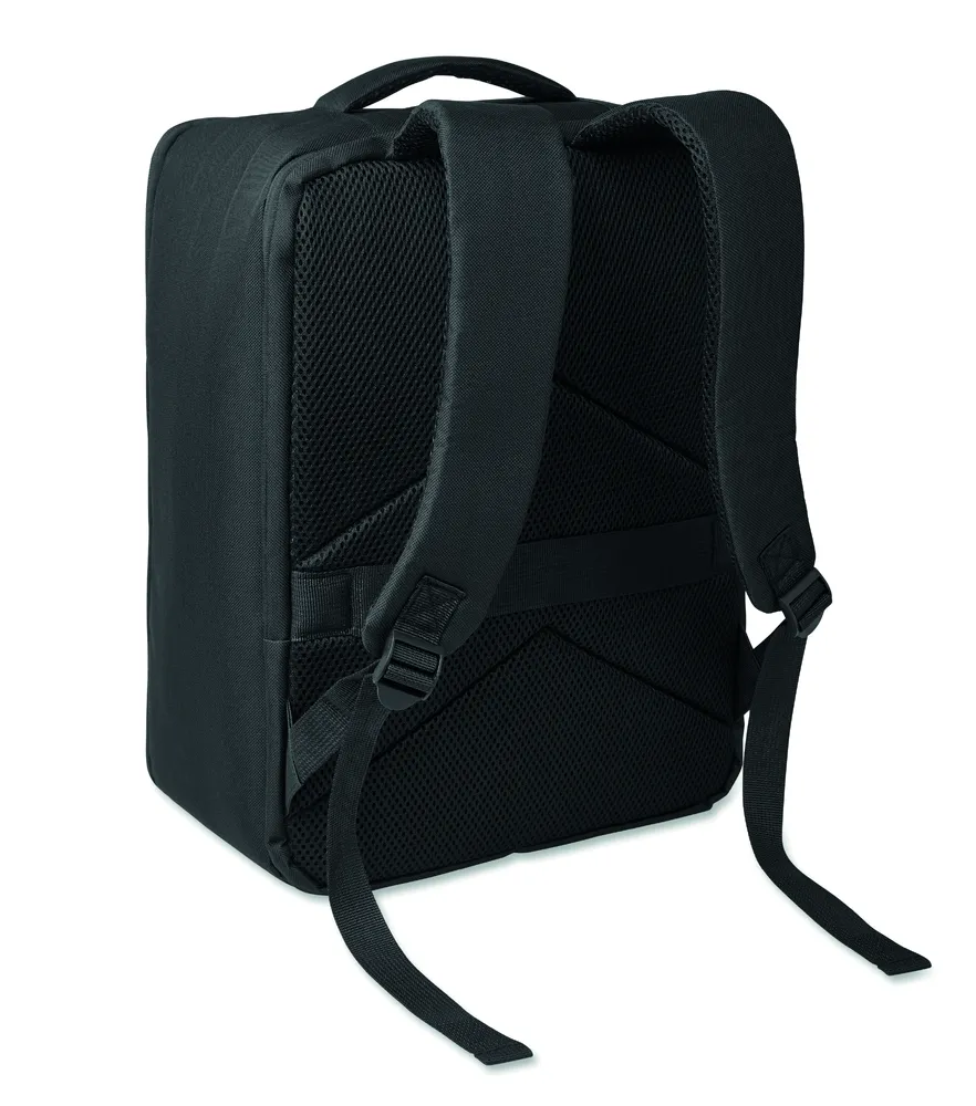 Cityflow · RPET rugzak met vacuümzak 18L – Zwart