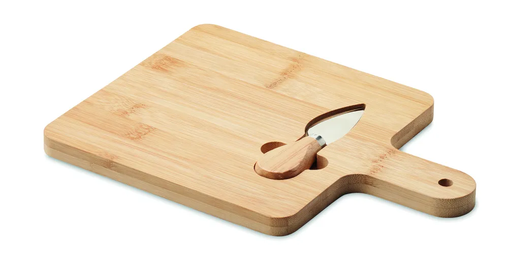 Darfield · Bamboe kaasplank met mes – Hout