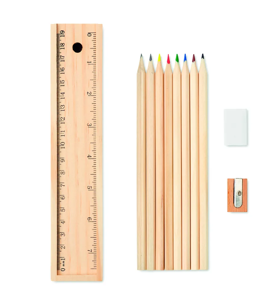 Todo Set · 12-delige potlodenset in box – Hout