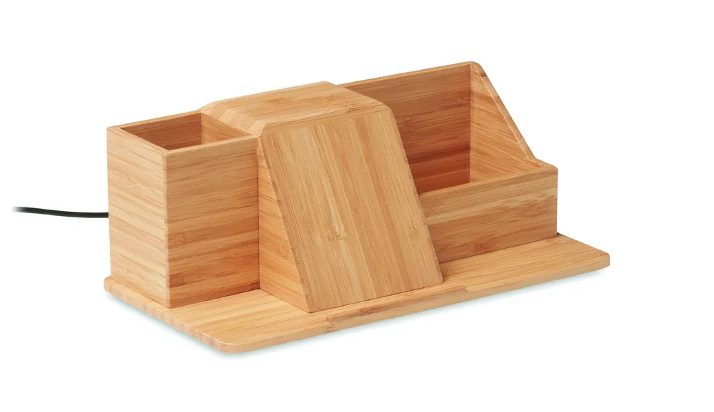 Groovy · Desktop draadloze lader 15W – Hout