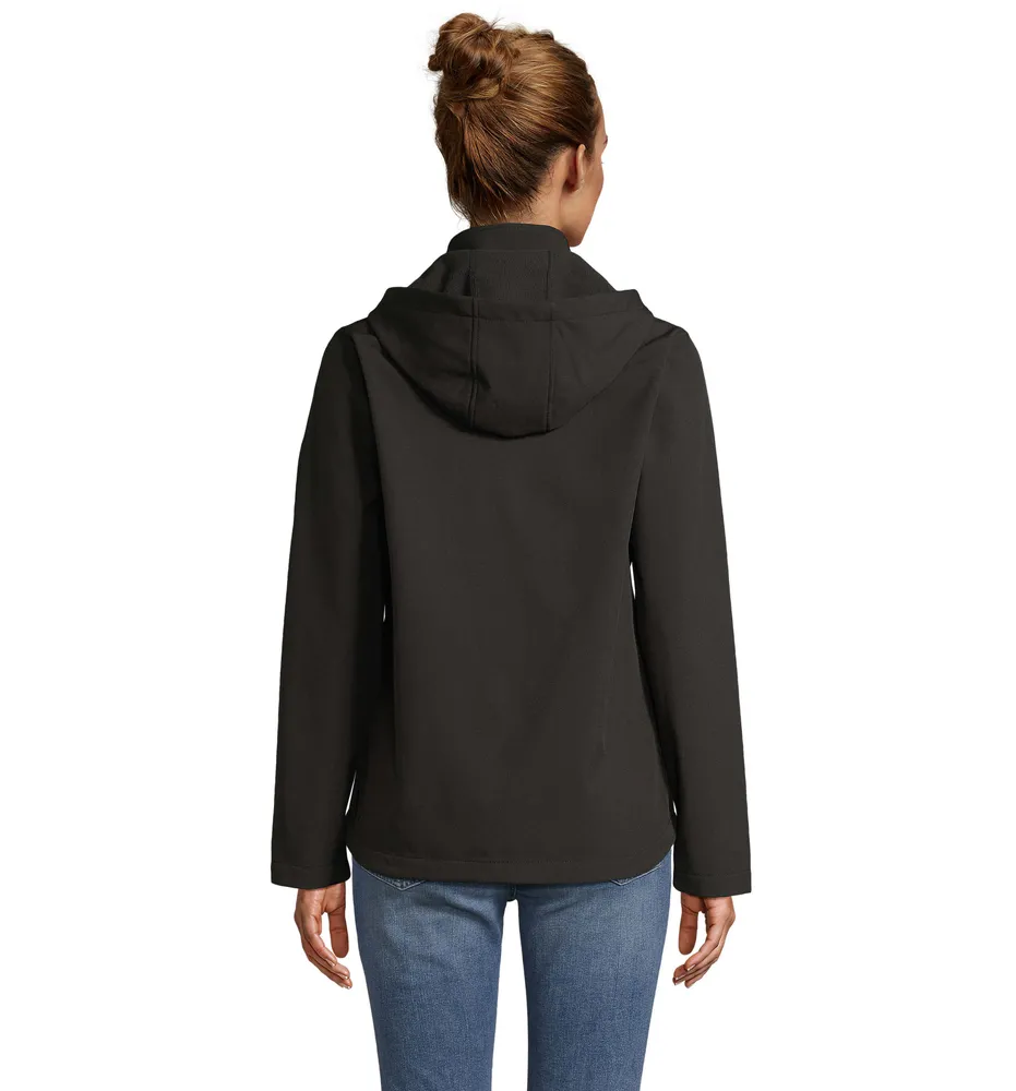 Race Hooded Women · Race Damesjas Met Capuchon – Zwart