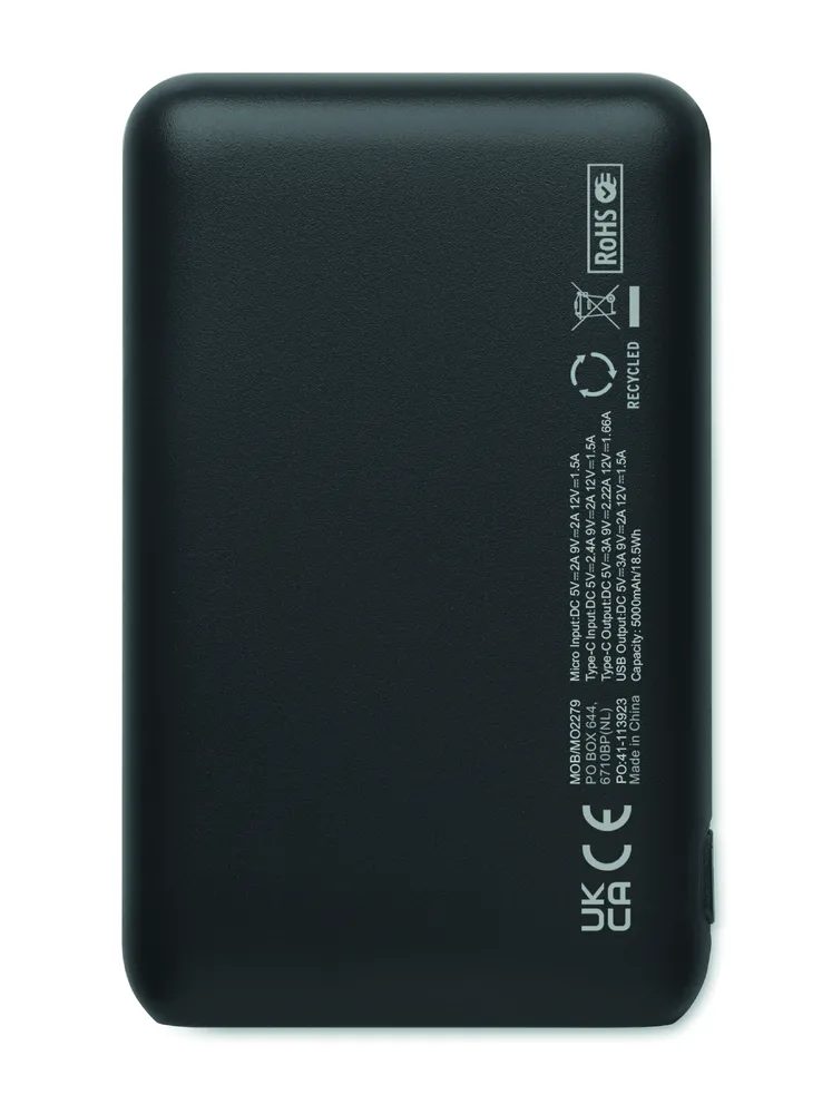 Power52C · Powerbank 5000 mAh – Zwart