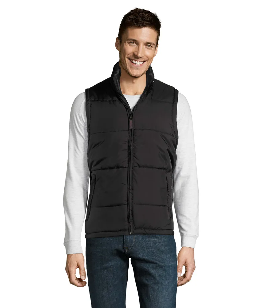 Warm Gewatteerde Bodywarmer – Zwart