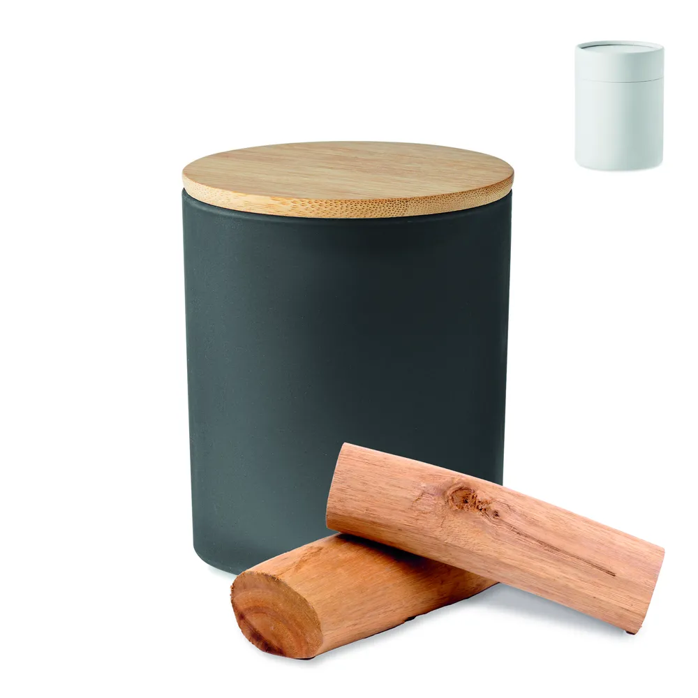 Keops Medium · Plantaardige waskaars 200 gr – Zwart