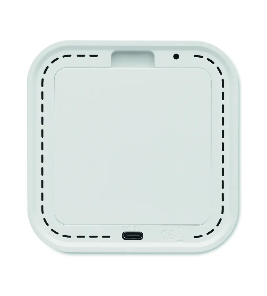 Luce · Gerecyclede ABS/PET wekker – Wit