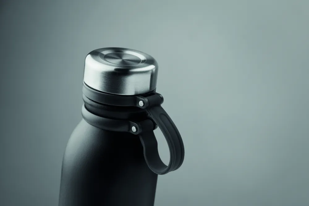 Iceland · Dubbelwandige drinkfles 600 ml – Zwart