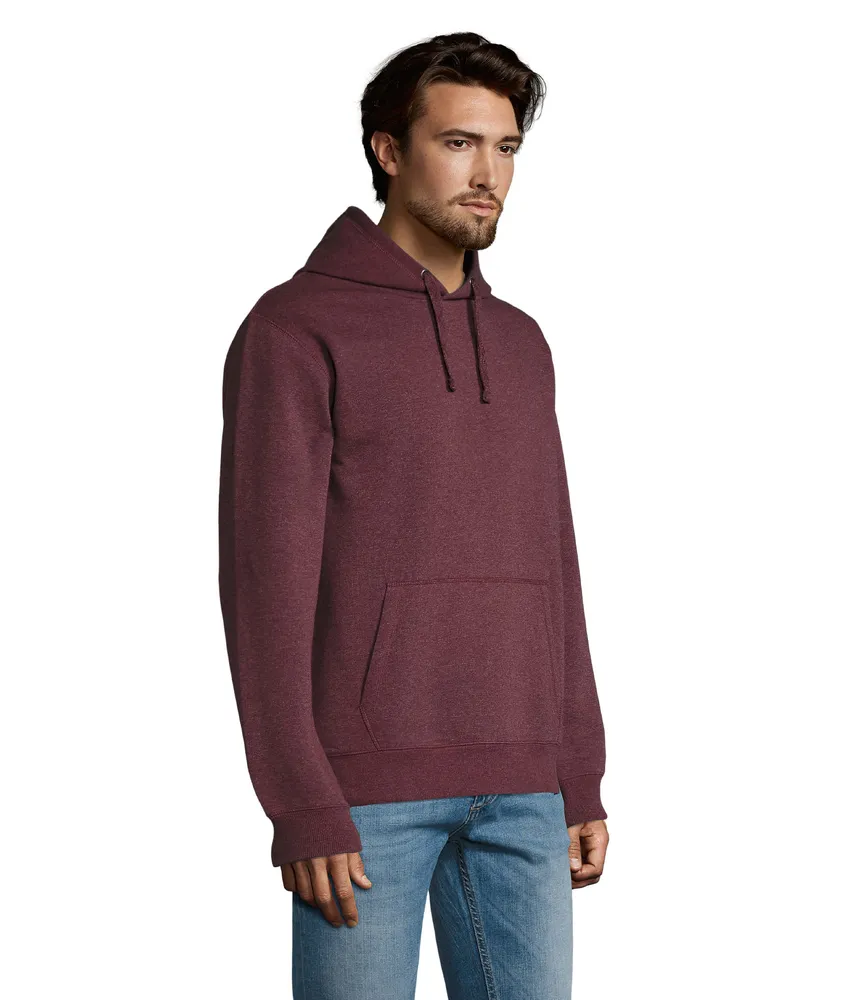 Spencer heren sweater 280g – Heather oxblood