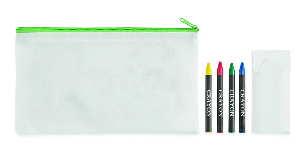 Cray · Etui met 4 krijtjes – Limoen