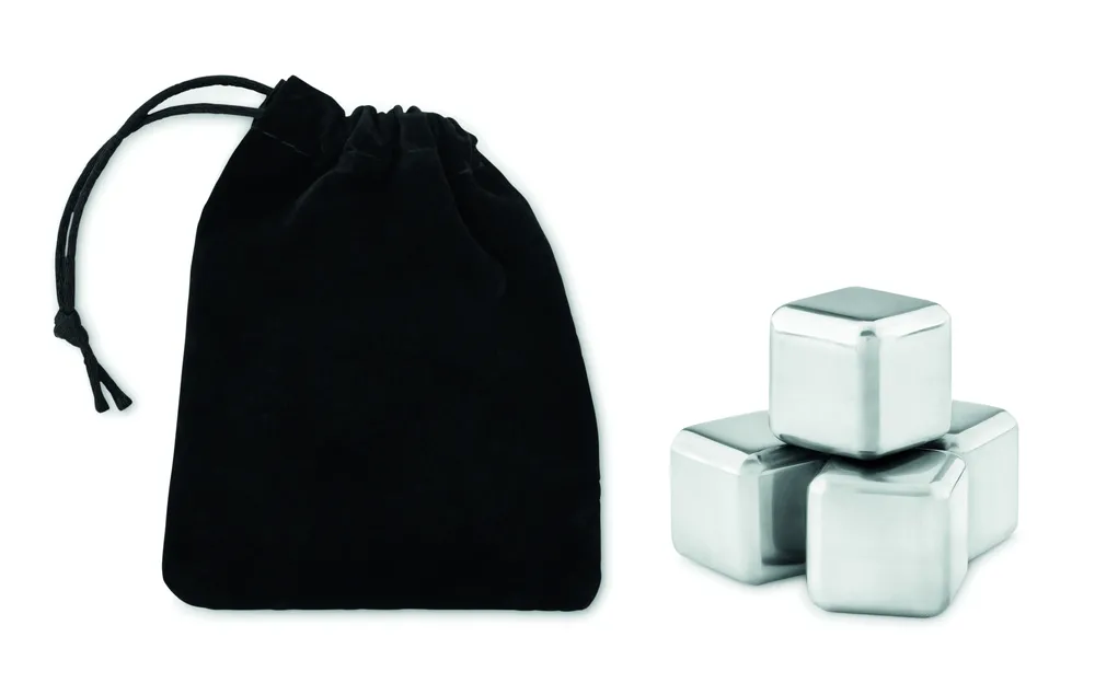 Icy · Ijsblokjes in etui – Zwart