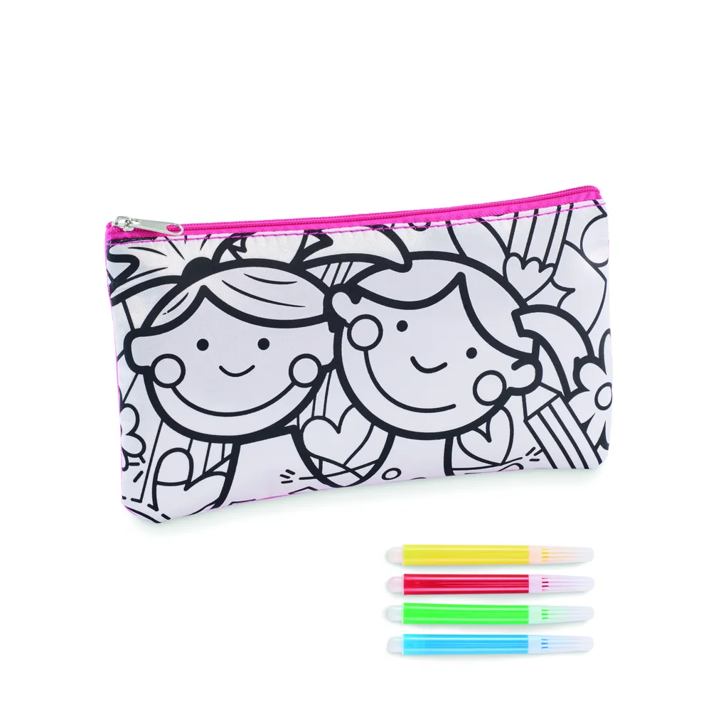 Kiddo · Etui met stiften – Babyrose