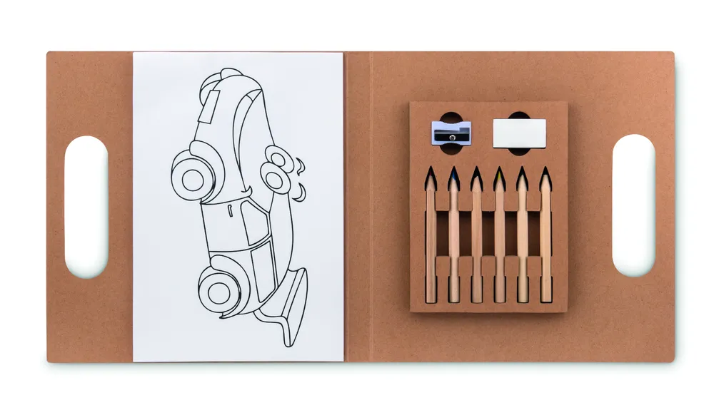 Folder2 Go · Kleurset met 6 potloden – Beige