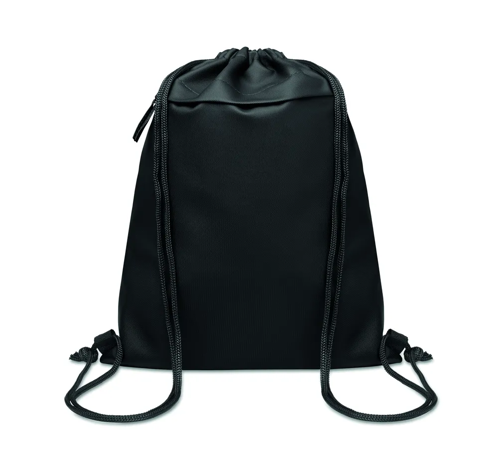 Bangkok Bag · Trekkoordtas van 600D RPET – Zwart