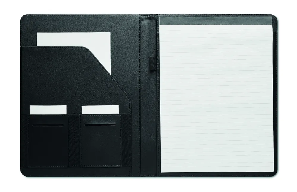 Casove · 300D RPET A4 portfolio – Zwart