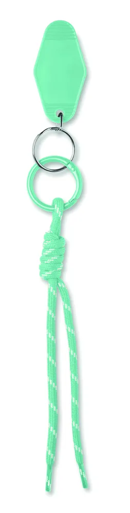 Keybraid · Sleutelhanger gevlochten touw – Mintgroen