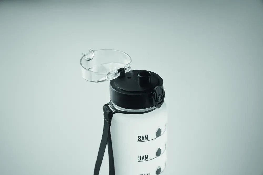 Isforden Mark · Sportwaterfles RPET 1L – Transparant wit