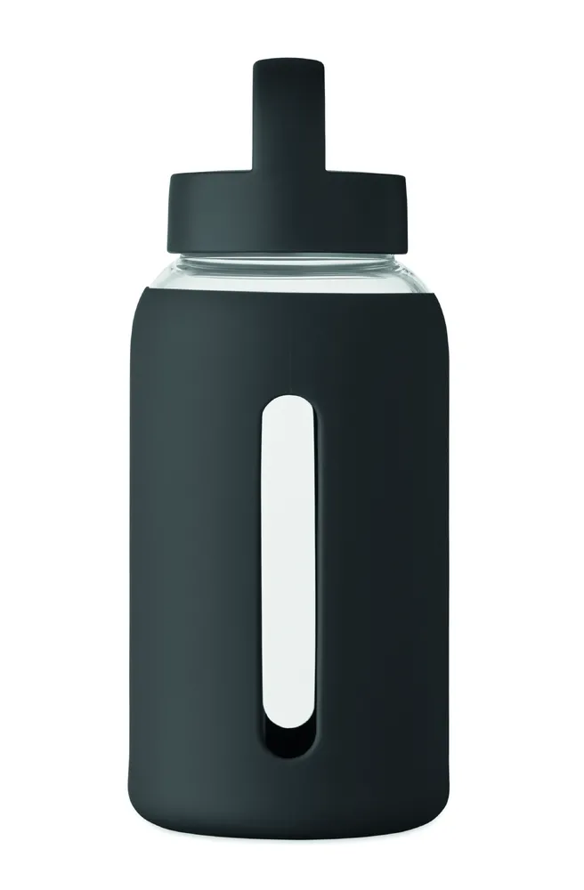Boris · Fles van hoog borosilicaatglas – Zwart