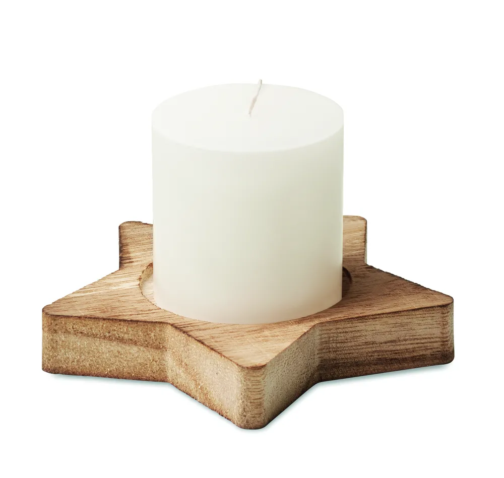 Lotus · Kaars stervormige houten – Hout