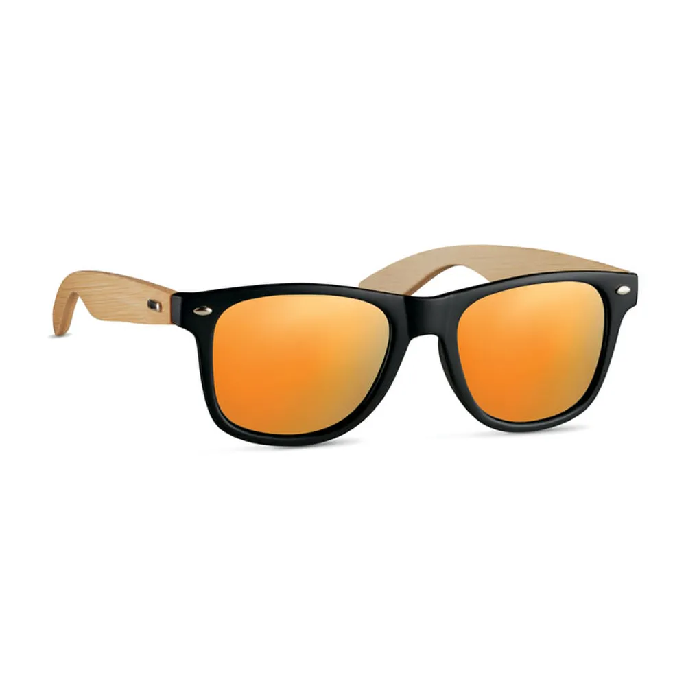 California Touch · Zonnebril met bamboe frame – Oranje