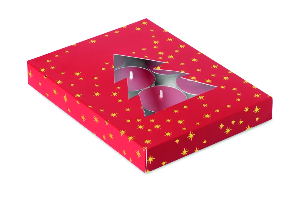 Radiant · Theelichtjes met kaneelgeur – Rood