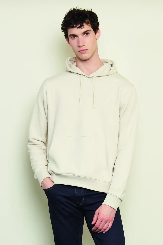 Nicholas Men Hooded Sweat – Dusty beige
