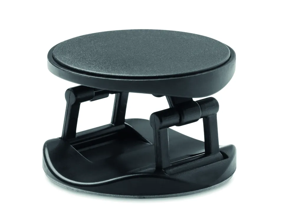 Dot · Ronde telefoonhouder – Zwart