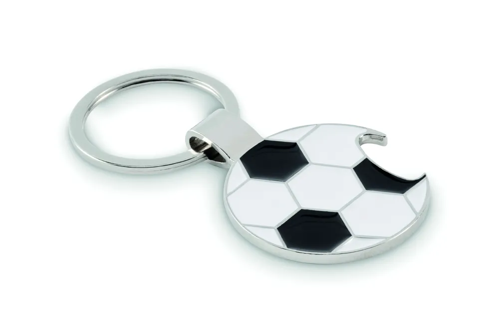 Open Goal · Voetbal hanger flesopener – Wit/zwart