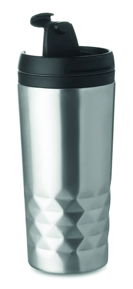 Tampas · Dubbelwandige reisbeker 280 ml – Mat zilver