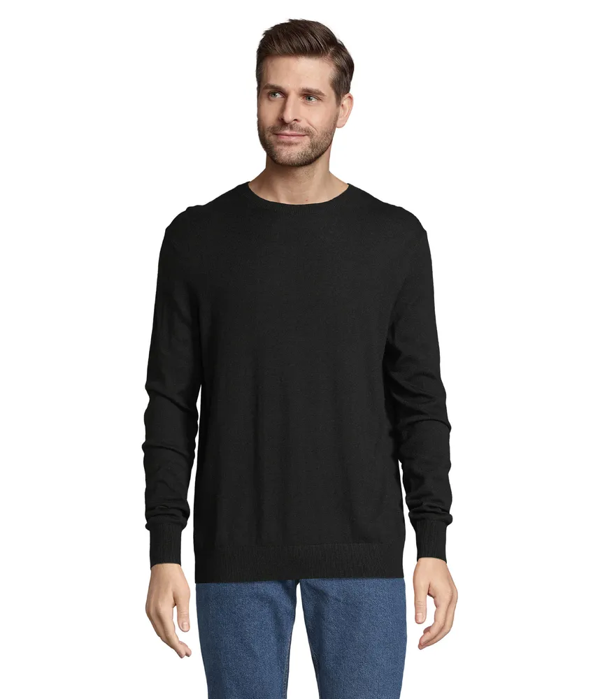 Stuart Men Sweater – Diep zwart