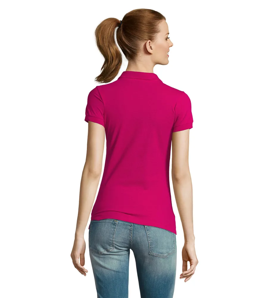 Passion dames polo 170g – Fuchsia