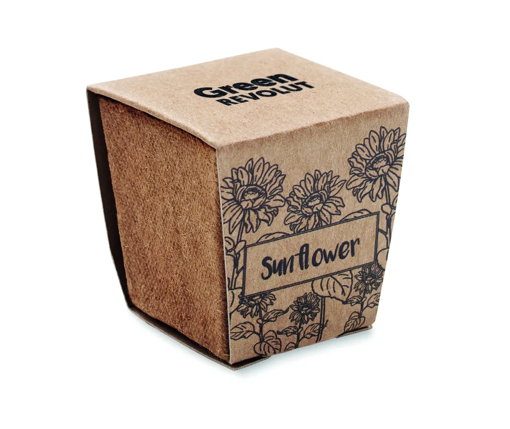 Sunflower Kit · Zonnebloem kweekset – Beige