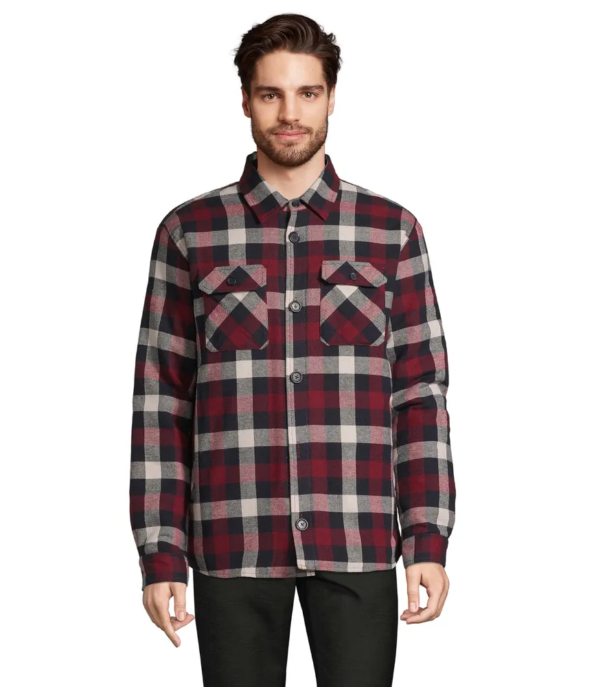 Noah Unisex Overshirt – Medium burgundy