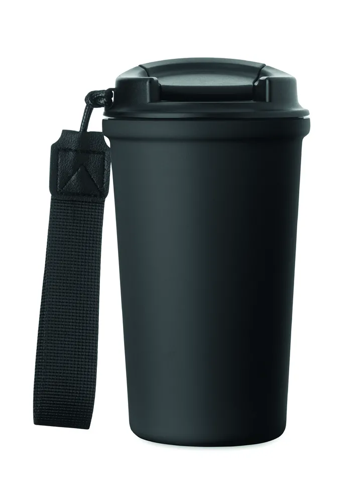 Nakano · Gerecycled stalen beker 400ml – Zwart