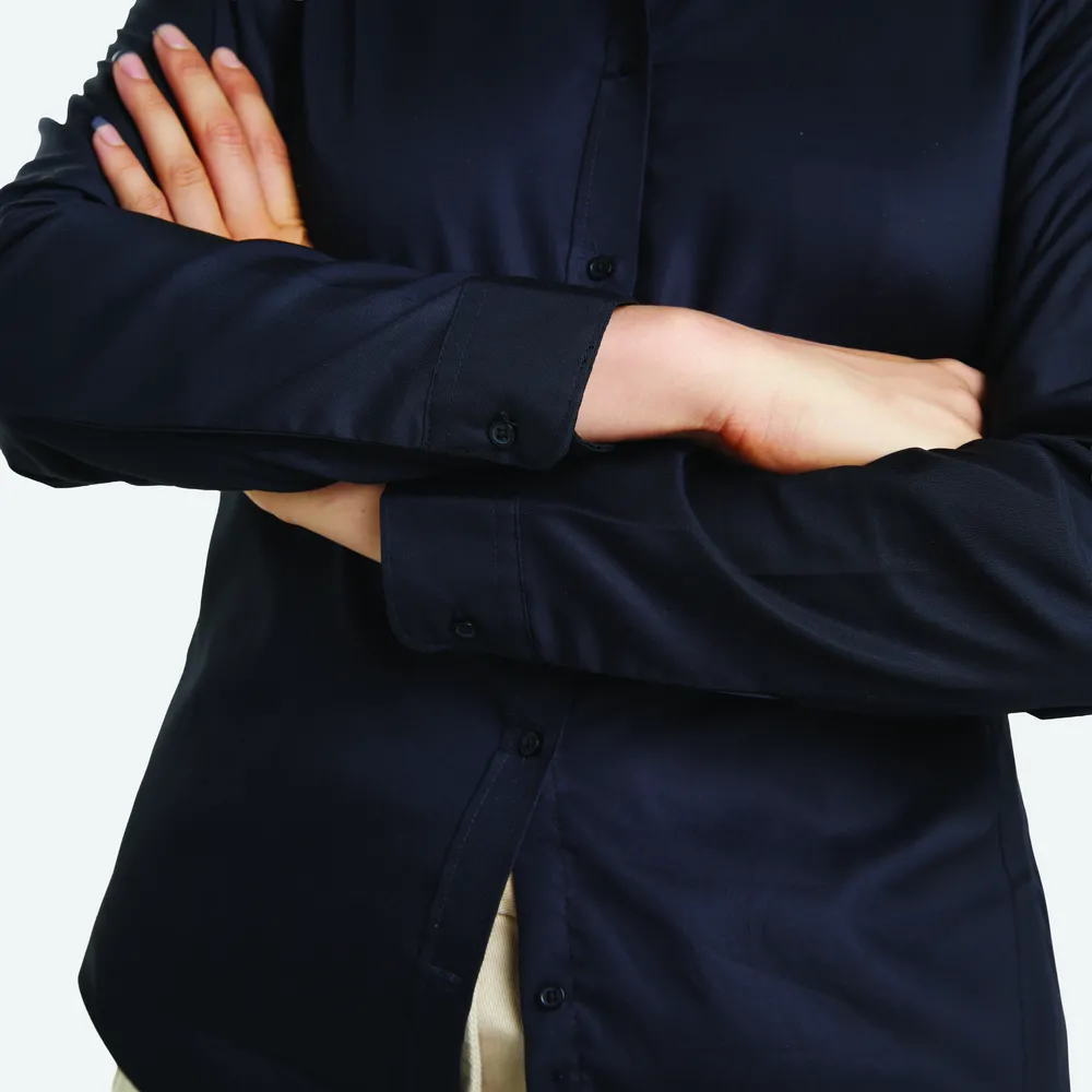 Blaise Women Shirt – Diep zwart