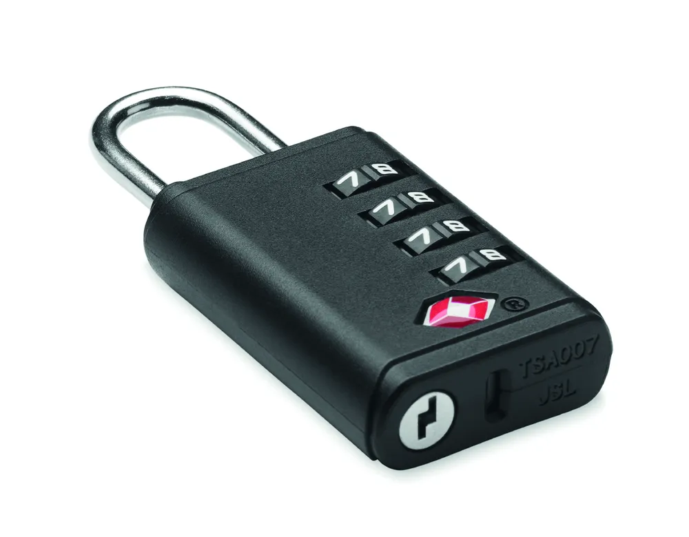 Lock · Tsa 4-cijferig combinatieslot – Zwart