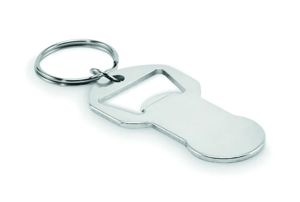 Clave · Alu sleutelhanger flesopener – Zilver