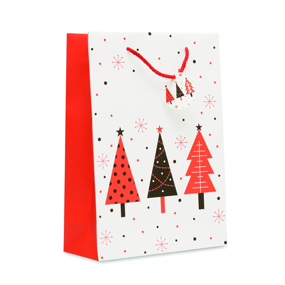 Bossa Large · Papieren geschenkzakje (L) – Wit