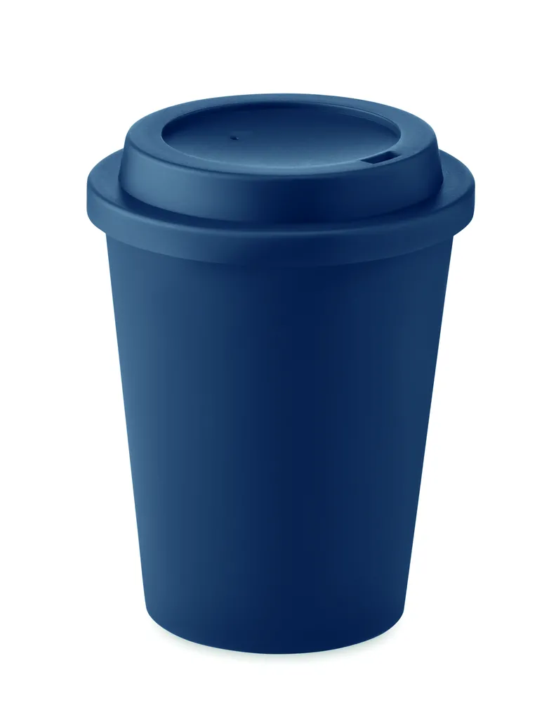 Nola · Dubbelwandige beker Pp 300 ml – Marineblauw