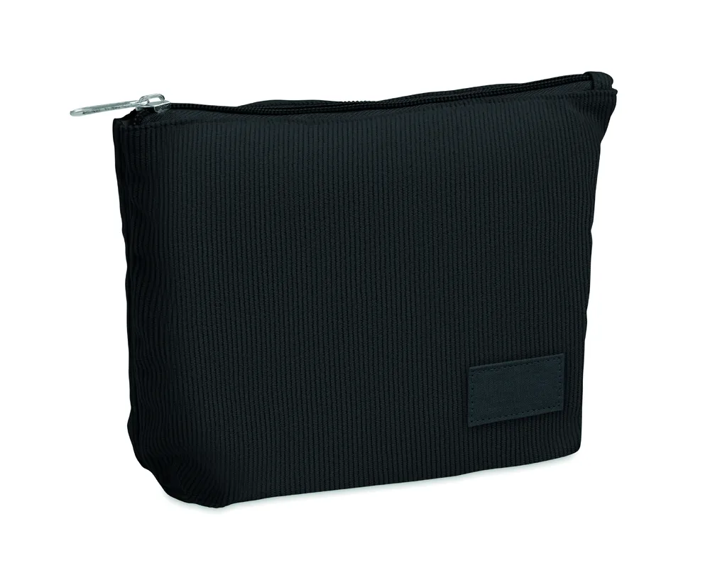 Cordy T · Corduroy cosmeticatasje – Zwart