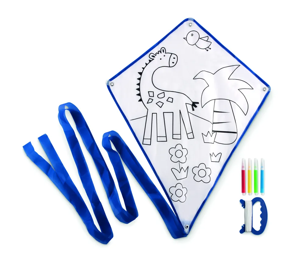 Tarifa · Vlieger met viltstiften – Blauw