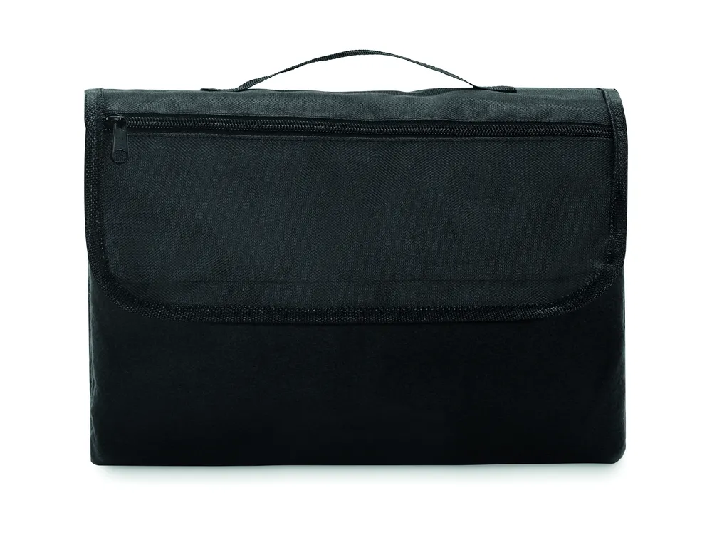 Costa · Polar fleece picknickdeken – Zwart