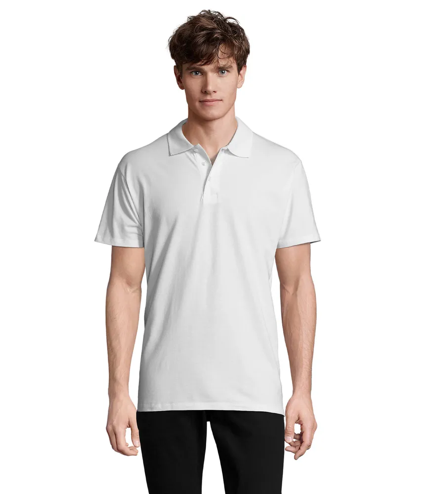 Spring Ii Heren Polo 210g – Wit