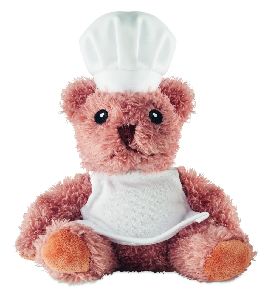 Teddchef · Pluche teddybeer chef-kok – Wit