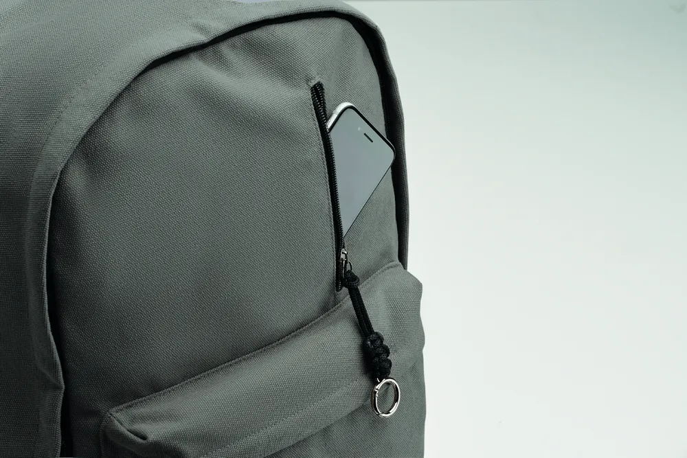 Leirur · 15 inch laptop rugzak – Steengrijs